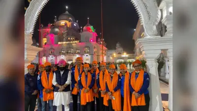 बापू टावर पहुंची भारतीय महिला हॉकी टीम, गुरुघर में मत्था टेका