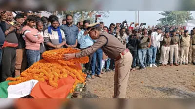 पुलिस सम्मान के साथ दी गयी आईपीएस हर्षवर्धन अंतिम विदाई