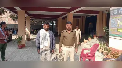 बिना ढके व अवैध चालान के गिट्टी लदा ट्रक जब्त, चालक गिरफ्तार