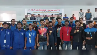 इंटर कॉलेज कुश्ती स्पर्धा में 56 खिलाड़ियों ने की आजमाइश