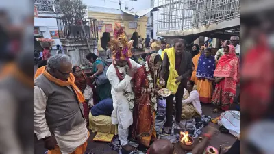 Deoghar News : नवान्न पर भक्तों से पटा बाबा मंदिर, खूब हुए अनुष्ठान