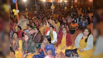 DhanbadNews: श्रीकृष्ण जन्मोत्सव पर झूमे श्रद्धालु, लगे जैकारे