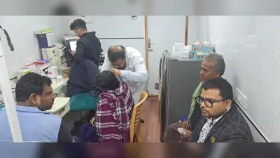 दो दिवसीय शिविर में मरीजों की हुई स्वास्थ्य जांच, दवा भी दी गयी