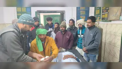 एंबुलेंस की ठोकर से तीन जख्मी, दो रेफर