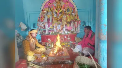 पड़िहारपुर में धूमधाम से हुई मां अन्नपूर्णा की पूजा