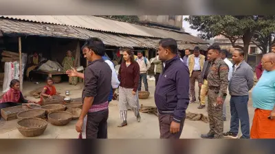 पोठिया पंचायत का एसडीओ ने किया दौरा