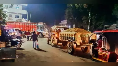 पीरो में हर दिन नो इंट्री का हो रहा उल्लंघन, शाम छह बजे से ही बालू लदे वाहनों की शुरू हो जाती है शहर में इंट्री