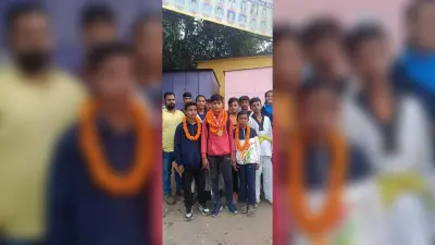 स्वर्ण पदक विजेता करण यादव का हुआ स्वागत