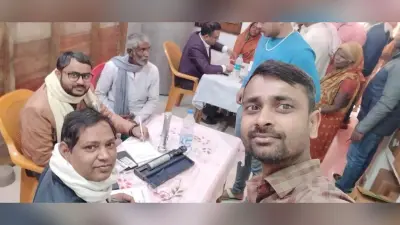 कर्मयोगी शिवनंदन पंडित की नवमी पुण्यतिथि पर हुआ मुफ्त चिकित्सा शिविर