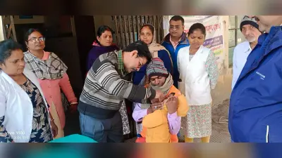 करौं के विभिन्न केंद्रों पर बच्चों को दी गयी पोलियो की खुराक