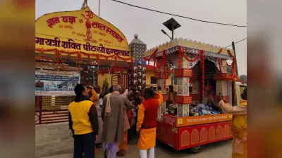 ज्योति कलश रथ का किया स्वागत