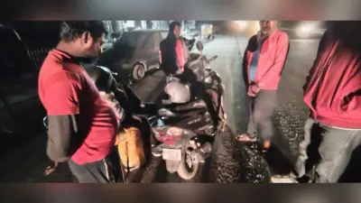 सड़क दुर्घटना की शिकार हुईं स्कूटी सवार पति-पत्नी