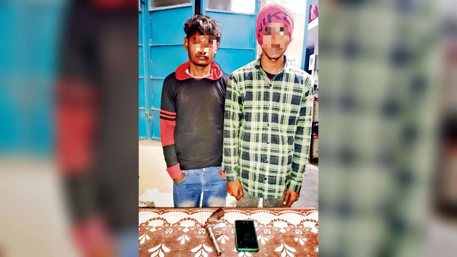 hajipur news. कट्टा व कारतूस के साथ दो बदमाश गिरफ्तार