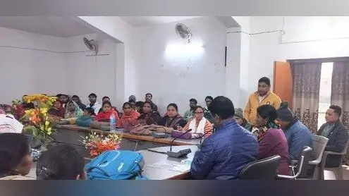 स्वास्थ्य कर्मी को दिया गया प्रशिक्षण