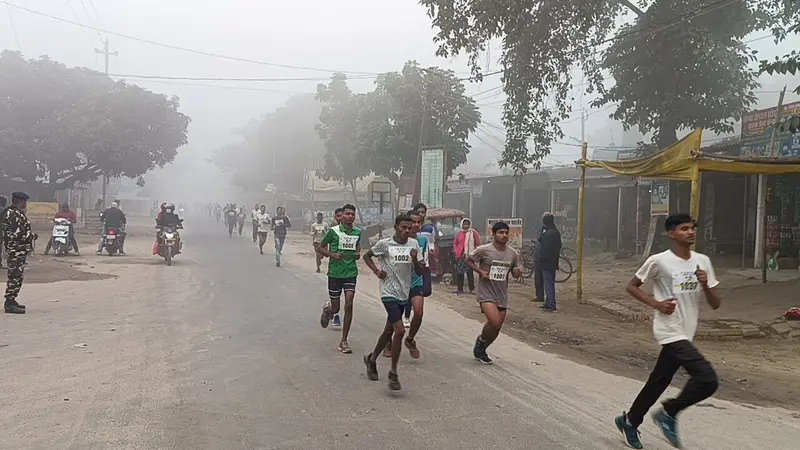 मैराथन में आठ युवती सहित 94 धावकों ने लिया हिस्सा