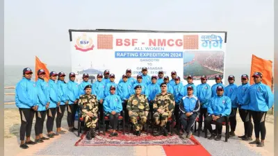 महिला सशक्तीकरण व पर्यावरण संरक्षण का संंदेश दे रहा गंगा रिवर राफ्टिंग अभियान