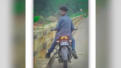 यात्री बस और बाइक की टक्कर में एक की मौत