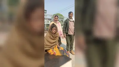 पति ने मारपीट कर पत्नी को झाड़ी में फेंका, पुलिस ने परिजनों को किया सुपुर्द