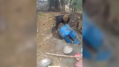 पीरनगरा बहियार में संचालित शराब भट्ठी ध्वस्त