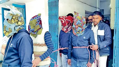 गांजे के साथ चार तस्कर गिरफ्तार