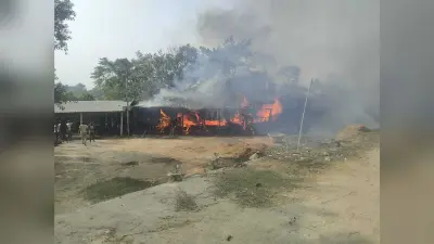 Darbhanga News : अरथुआ व तिलकेश्वर में भीषण अगलगी, डेढ़ दर्जन से अधिक घर जले, 20 लाख के नुकसान का अनुमान