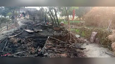 Gaya News : घर में लगी आग में मवेशी की जलकर मौत, एक युवक घायल