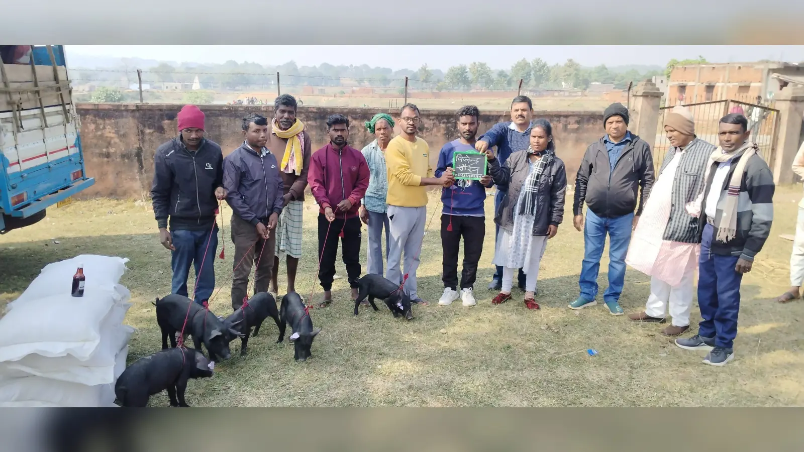 सीएम पशुधन योजना में 14 लाभुकों के बीच सुकर वितरित