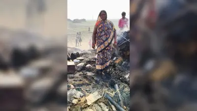 तीन घरों में लगी आग, लाखों का हुआ नुकसान