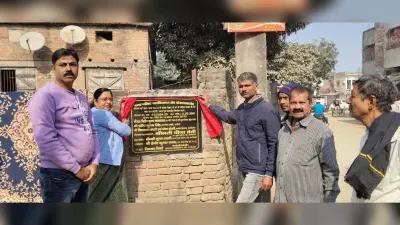 आरसीसी नाला व कलवर्ट का किया शिलान्यास