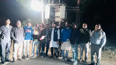 बाबूपुर में सांसद की पहल पर लगा ट्रांसफॉर्मर