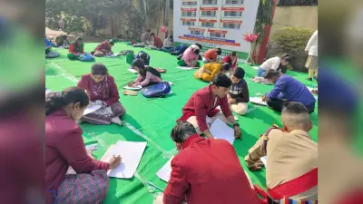 200 विद्यार्थी ने कहानी व कविता लेखन, नृत्य, पेंटिंग में दिखाये हुनर