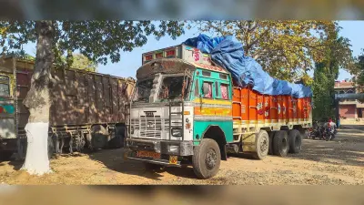 Deoghar news : परिवहन विभाग ने चलाया जांच अभियान, पकड़े तीन ट्रक