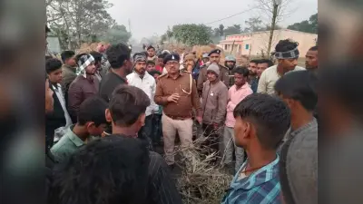 कमरगामा में दरवाजा पर धान समेट रहे लोगों को कार ने मारी ठोकर, नानी व नातिन की मौत, पांच घायल