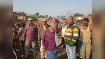 नौ घर जले, हजारों की क्षति