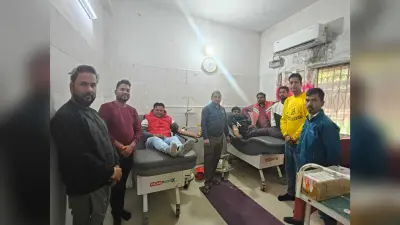 मेरा समिति ने ब्लड बैंक में लगाया रक्तदान शिविर
