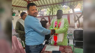रौटा थाना में चौकीदार को दी समारोहपूर्वक विदाई