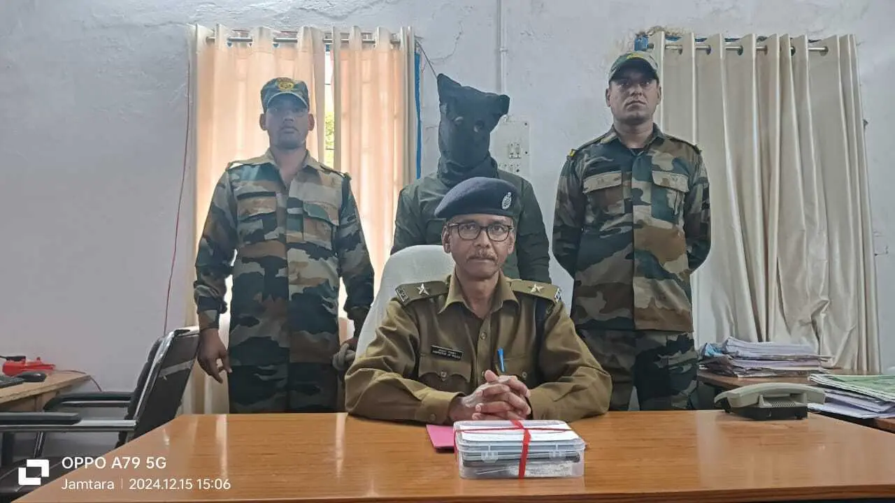 सहना में साइबर अपराध करते कांशीटांड़ का घनश्याम मंडल गिरफ्तार
