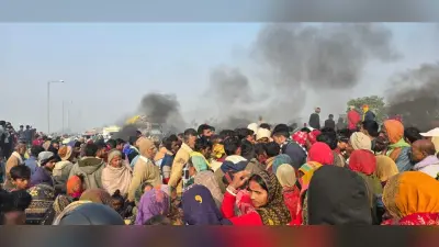 मृतक का शव पहुंचते ही ग्रामीण हुए आक्रोशित, गंडोल विरौल पथ को किया जाम