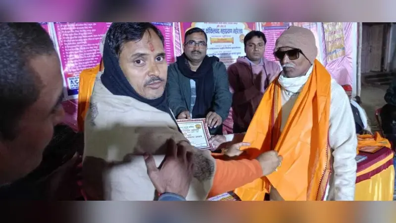 बाबा कोकिलचंद महाप्रयाण महोत्सव पर किसानों को किया गया सम्मानित