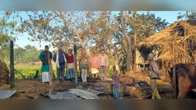 अलाव से लगी आग, चार झोपड़ी जली