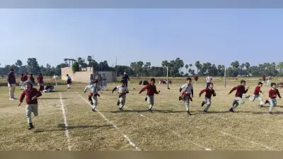वार्षिक खेलकूद प्रतियोगिता में बच्चों ने किया बेहतरीन प्रदर्शन