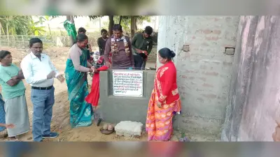जिप अध्यक्ष ने नाली निर्माण का किया शिलान्यास