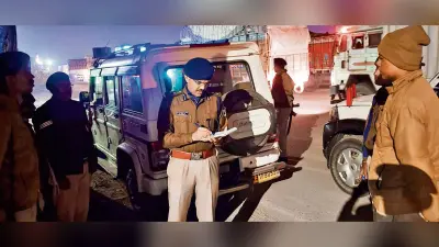 देर रात एसपी की जांच में सोते मिले दो पुलिस पदाधिकारी और छह सिपाही