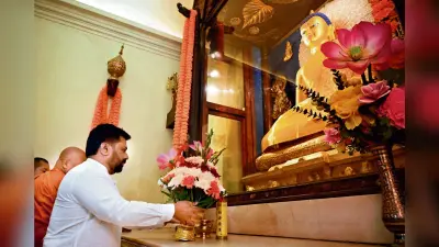 Gaya News : श्रीलंका के राष्ट्रपति पहुंचे बोधगया, महाबोधि मंदिर में की पूजा