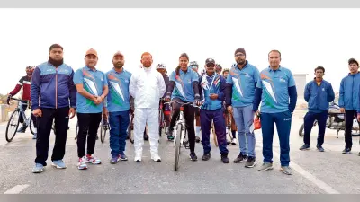 फिट इंडिया साइक्लिंग ट्यूस्डे में शामिल हुए सैकड़ों प्रतिभागी