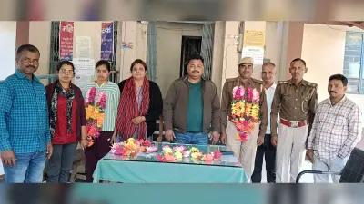रौटा थाना में पुलिसकर्मियों को दी समारोहपूर्वक विदाई