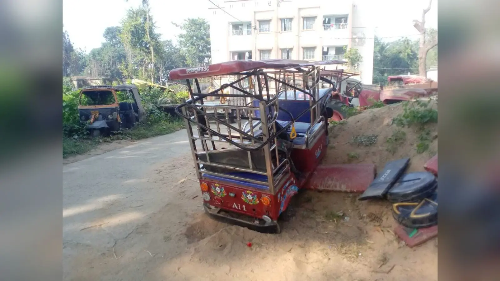 कामदेवपुर गांव से हुई चोरी टोटो छोटी जानकीपुर गांव बरामद