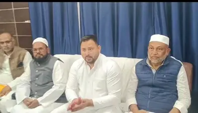 बाबा साहेब अंबेदकर के खिलाफ दिये गये बयान के लिए माफी अमित शाह – तेजस्वी