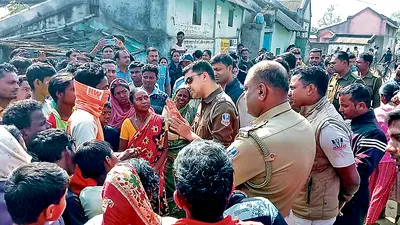 पाइपलाइन बिछाने का विरोध पुलिस ने किया बल प्रयोग