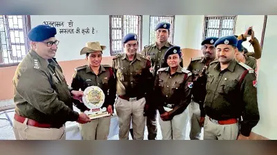 आरपीएसएफ कर्मी पूनम कंवर को किया गया सम्मानित